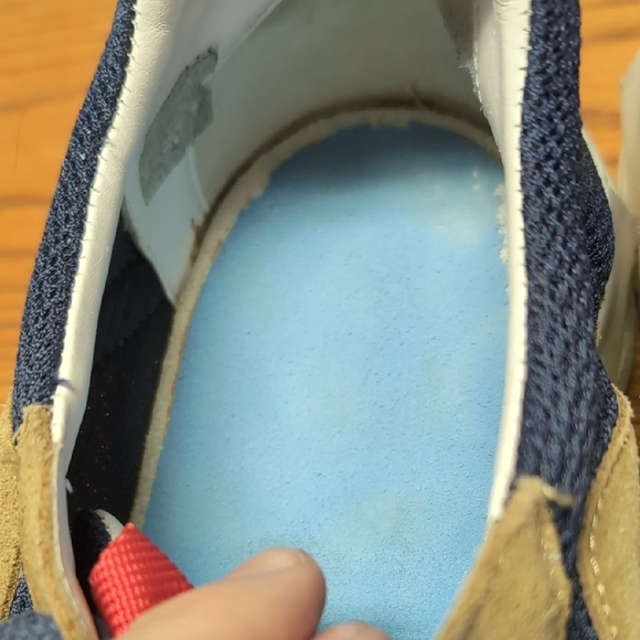 Pierre Hardy "Trek Comet" Tan And Blue Leather Sneakers - Picture 10 of 10